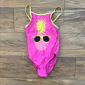 The Children's Place Pink Pineapple One Piece Swimsuit